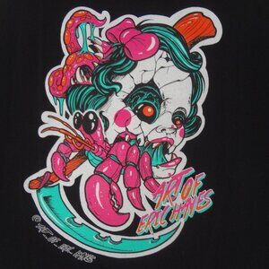 BABYDOLL HEAD CRAB PISSING OFF MOMS DAILY BLACK MEDIUM TANK TOP T-SHIRT L461